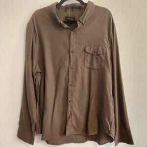 Porter & Ash Men's XL Olive‎ Long Sleeve Button Up Dress Shirt NWT